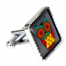 cufflinks_square_owl